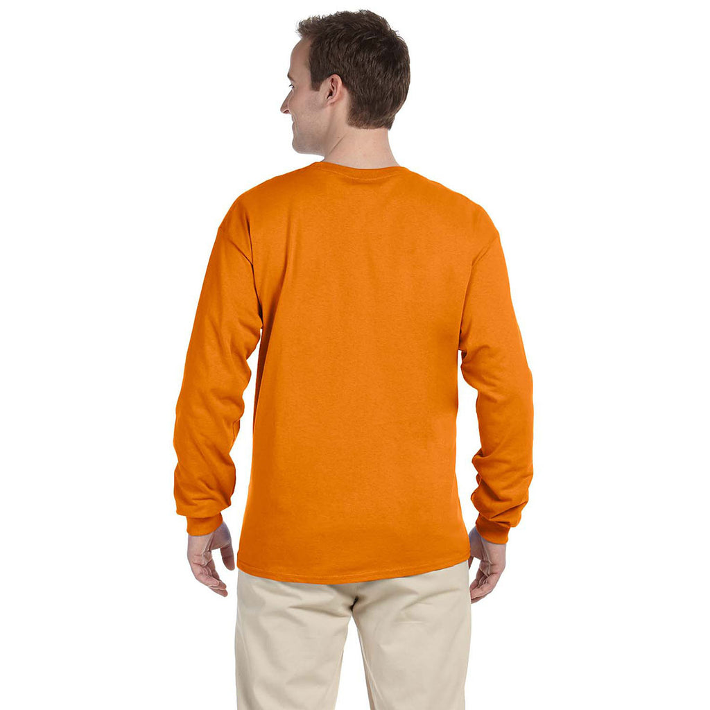 Fruit of the Loom Men's Tennessee Orange 5 oz. HD Cotton Long-Sleeve T-Shirt