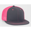Pacific Headwear Graphite/Pink D-Series Fitted Trucker Mesh Cap