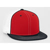 Pacific Headwear Red/Black D-Series Fitted Trucker Mesh Cap