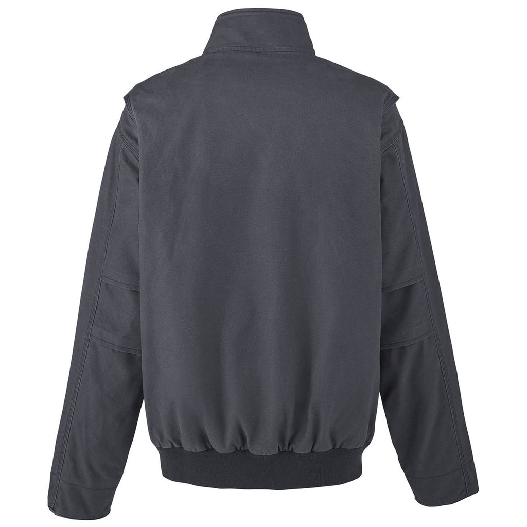 Dri Duck Men's Charcoal Force Canvas Bomber Jacket