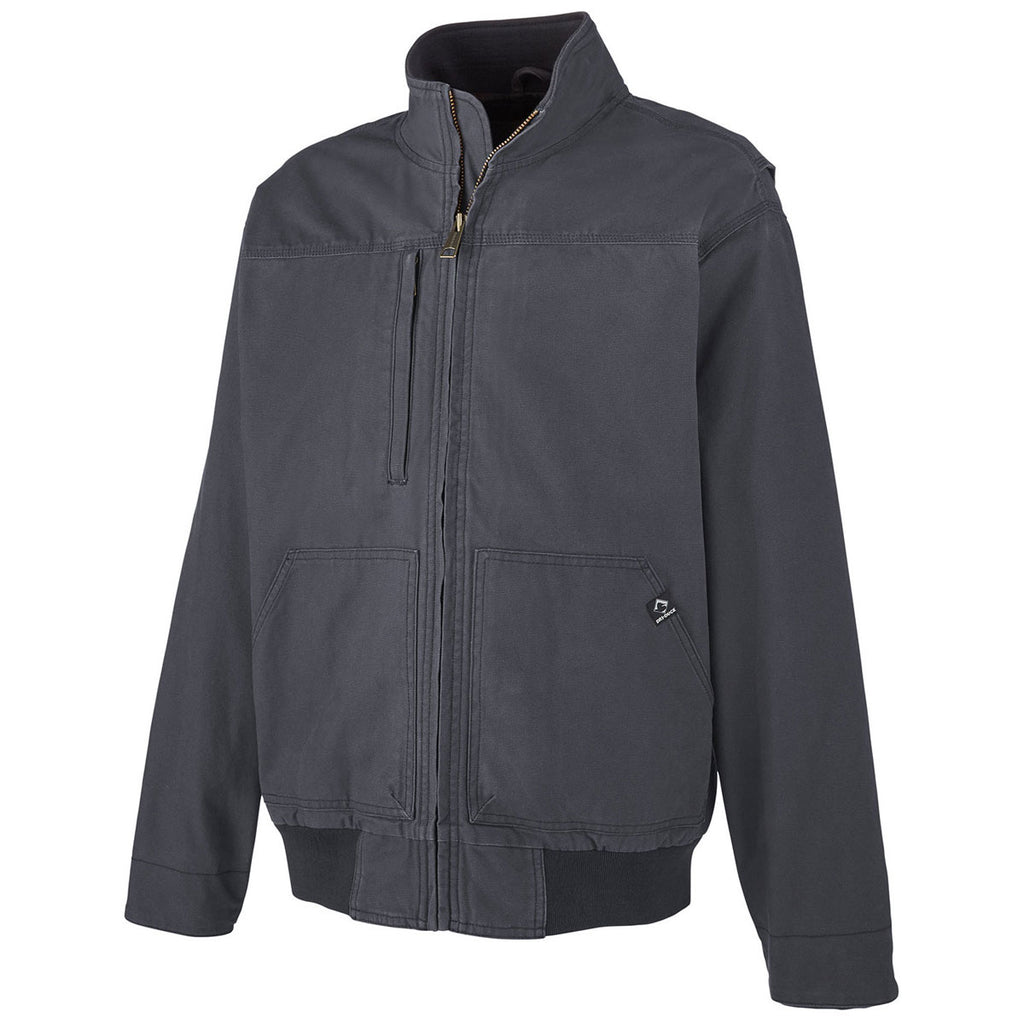 Dri Duck Men's Charcoal Force Canvas Bomber Jacket