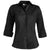 Edwards Women's Black Tailored Full-Placket Stretch Shirt