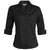 Edwards Women's Black Tailored V-Neck Stretch 3/4 Sleeve Shirt