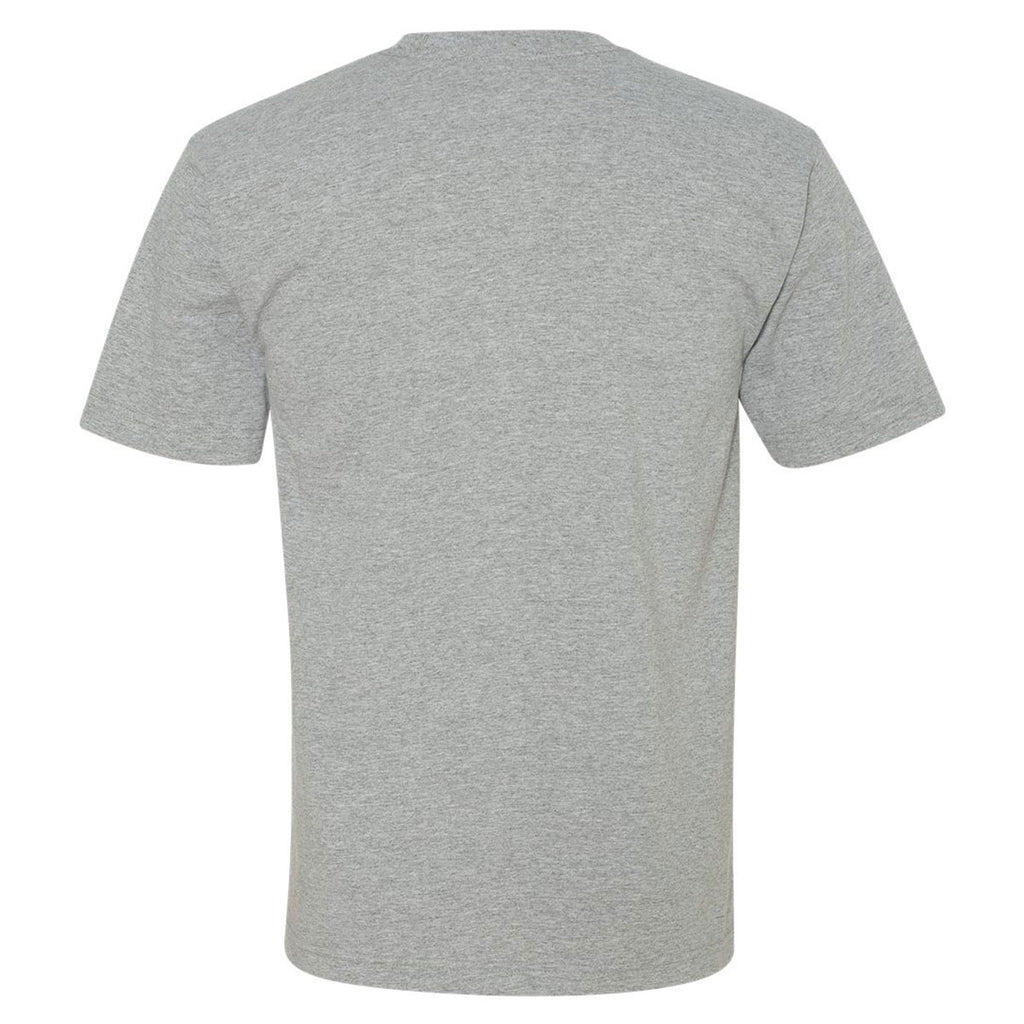 Bayside Men's Dark Ash USA-Made Short Sleeve T-Shirt with Pocket