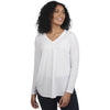 Edwards Women's White Soft Pleated Blouse