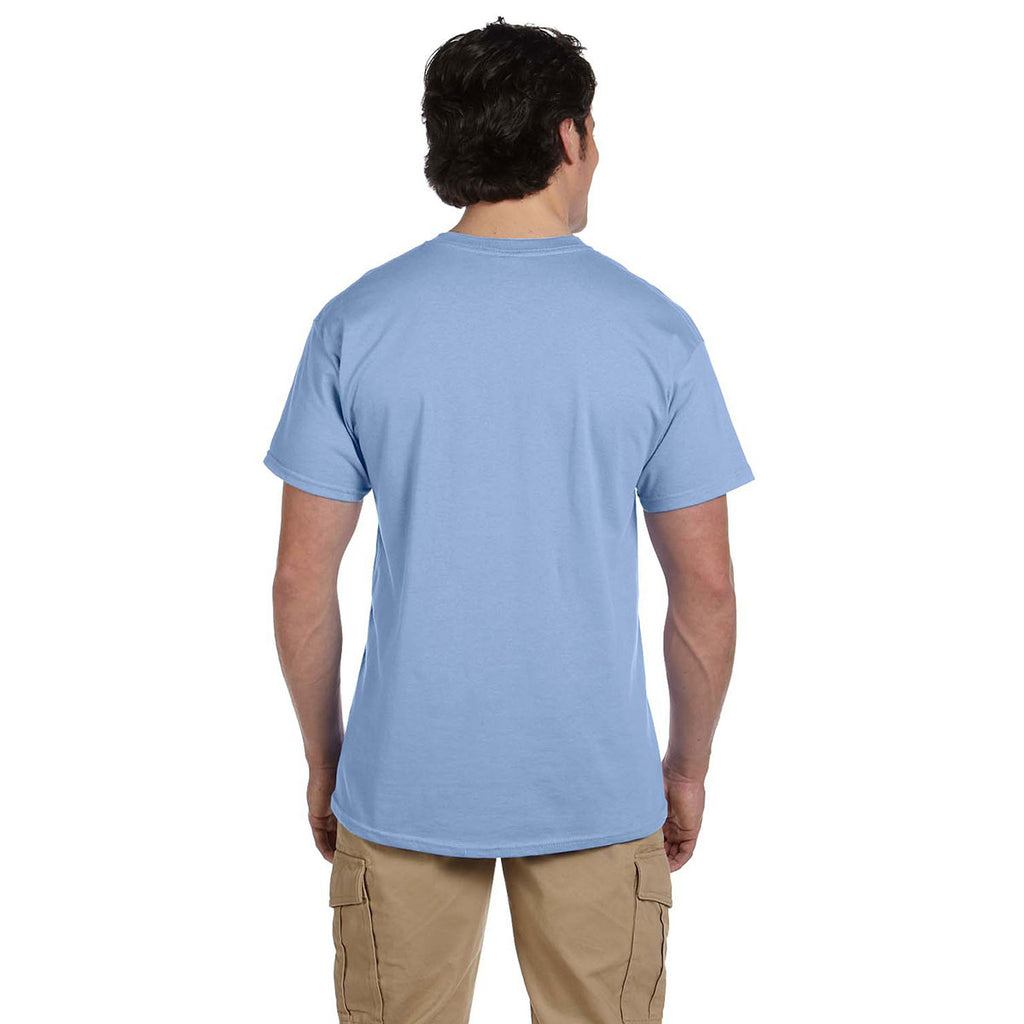 Hanes Men's Light Blue 5.2 oz. 50/50 EcoSmart T-Shirt