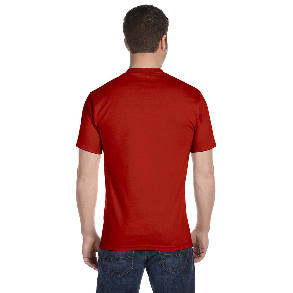 Hanes Men's Deep Red 6.1 oz. Beefy-T