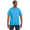 Hanes Men's Aquatic Blue 6.1 oz. Tagless T-Shirt