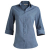 Edwards Women's Riviera Blue Batiste 3/4 Sleeve Shirt