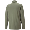 Puma Golf Men's Deep Lichen Green Cloudspun Grey Label Quarter Zip