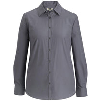 Edwards Women's Dark Grey Long Sleeve Essential Broadcloth Shirt