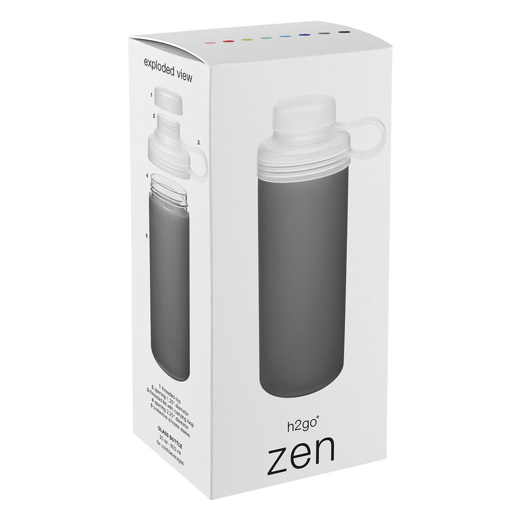 H2Go Key Lime Zen Glass Bottle 20oz