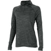 Charles River Women's Black Space Dye Performance Pullover