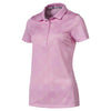 Puma Golf Women's Pale Pink Burst Into Bloom Golf Polo