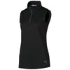 Puma Golf Women's Black Sleeveless Mock Golf Shirt