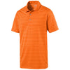 Puma Golf Men's Vibrant Orange Rotation Stripe Golf Polo