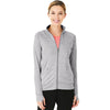 Charles River Women's Space Dye Grey Fitness Jacket