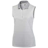 Puma Golf Women's Bright White Ombre Sleeveless Golf Polo