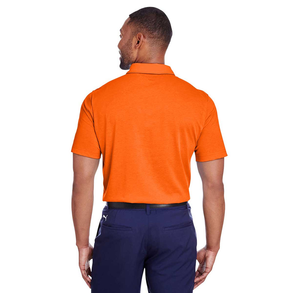 Puma Golf Men's Vibrant Orange Fusion Polo