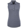 Puma Golf Women's Peacoat Rotation Stripe Sleeveless Polo