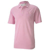 Puma Golf Men's Pale Pink Signature Pocket Golf Polo
