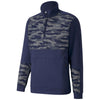Puma Golf Men's Peacoat Cloudspun Camo Golf Quarter Zip