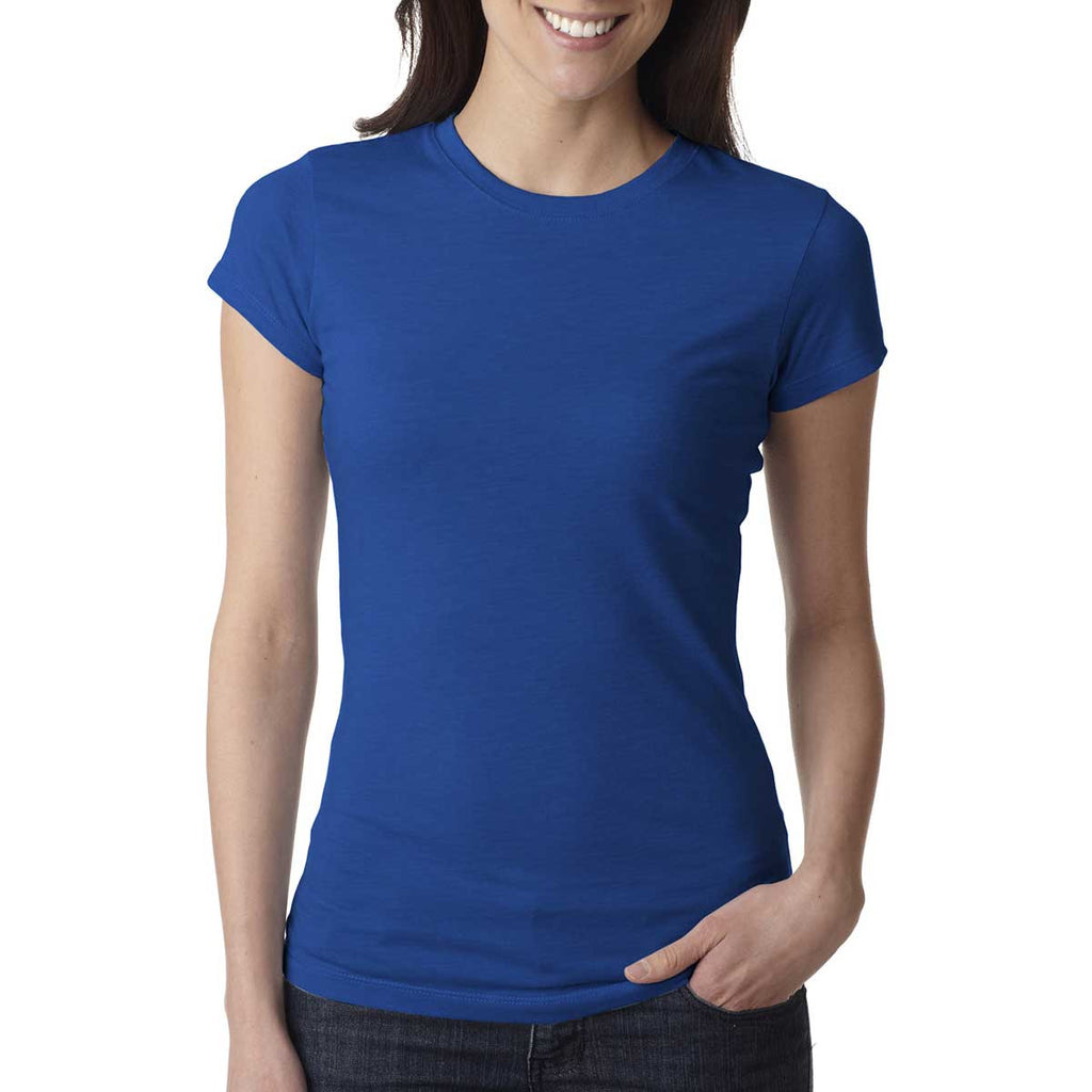 Next Level Women's Royal Poly/Cotton Short-Sleeve Tee