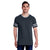 Jerzees Men's Black Heather/Oxford 4.5 Oz. Tri-Blend Varsity Ringer T-Shirt