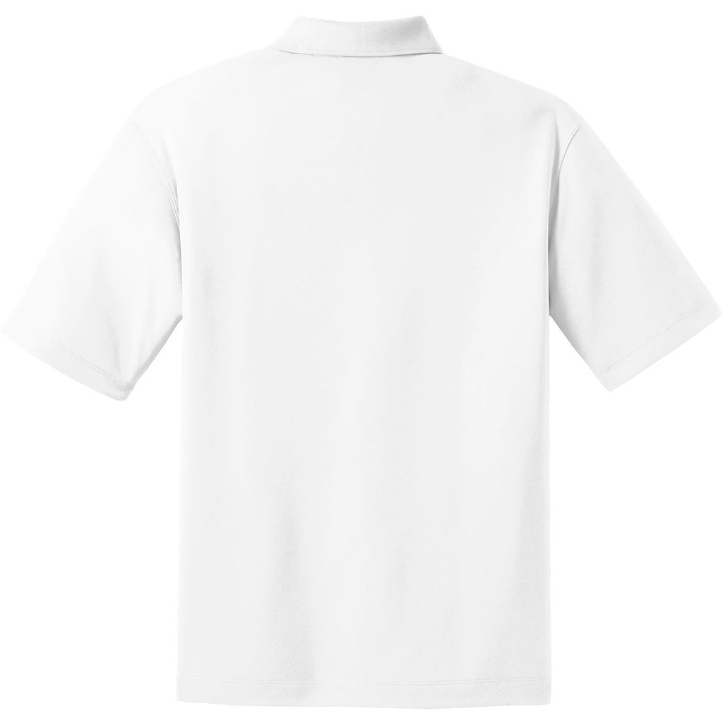 Nike Men's Tall White Dri-FIT Short Sleeve Micro Pique Polo