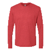 Next Level Men's Vintage Red Triblend Long-Sleeve Crew Tee