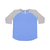 LAT Youth Carolina Blue/Vintage Heather Baseball Fine Jersey T-Shirt