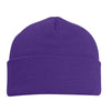 Pacific Headwear Purple Knit Fold Over Beanie