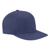Flexfit Navy Wooly Twill Pro Baseball On-Field Shape Cap with Flat Bill