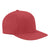 Flexfit Red Wooly Twill Pro Baseball On-Field Shape Cap with Flat Bill