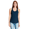 Next Level Women's Midnight Navy Gathered Racerback Tank