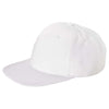 Yupoong White Brushed Cotton Twill Mid-Profile Cap