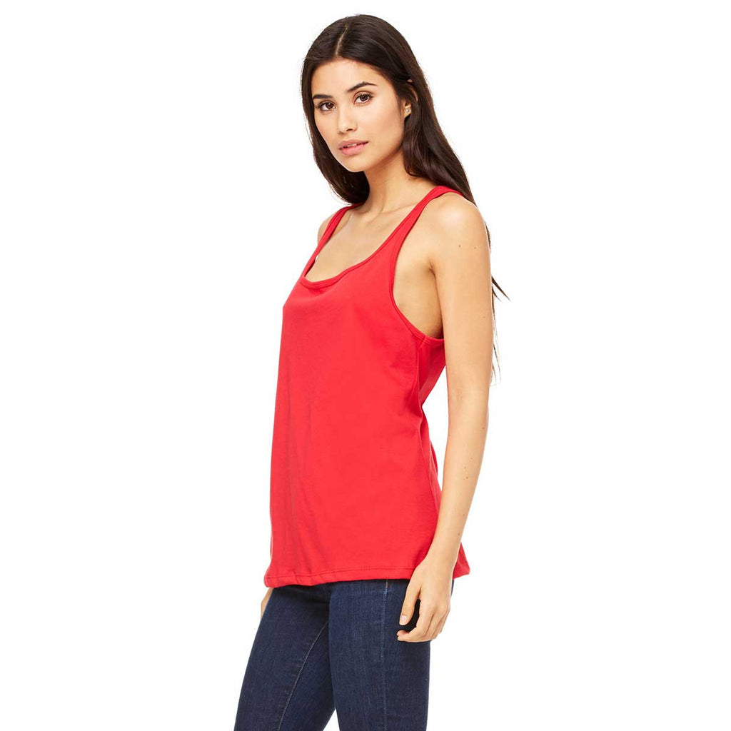 Bella + Canvas Women's Red Relaxed Jersey Tank