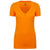 Next Level Women's Orange CVC Deep V Tee