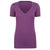 Next Level Women's Purple Berry CVC Deep V Tee