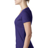 Next Level Women's Purple Rush CVC Deep V Tee