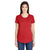 Anvil Women's Heather Red Triblend Scoop Neck T-Shirt