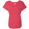 Next Level Women's Vintage Red Triblend Dolman