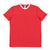 LAT Men's Red/White Soccer Ringer Fine Jersey T-Shirt