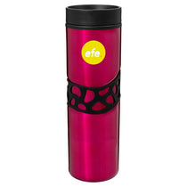 ETS Fuchsia Montara Gripper Stainless Steel Tumbler 16 oz