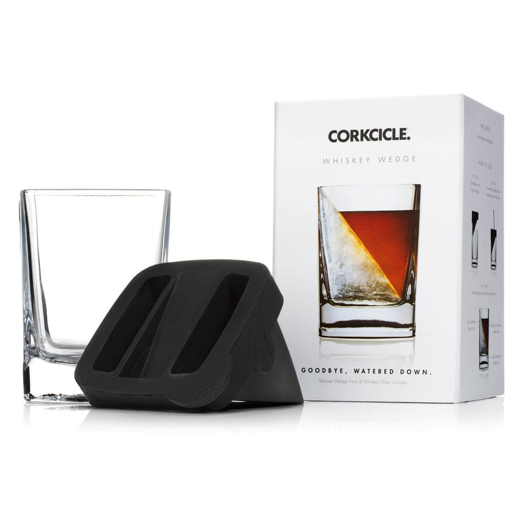 CORKCICLE. Clear Glass Whiskey Wedge