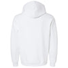 Jerzees Men's White Eco Premium Blend Ring-Spun Hooded Sweatshirt