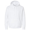 Jerzees Men's White Eco Premium Blend Ring-Spun Hooded Sweatshirt