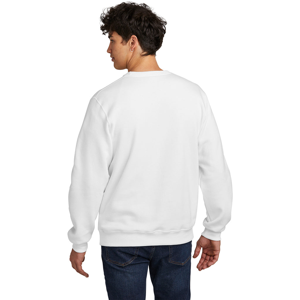 Jerzees Men's White Eco Premium Blend Crewneck Sweatshirt