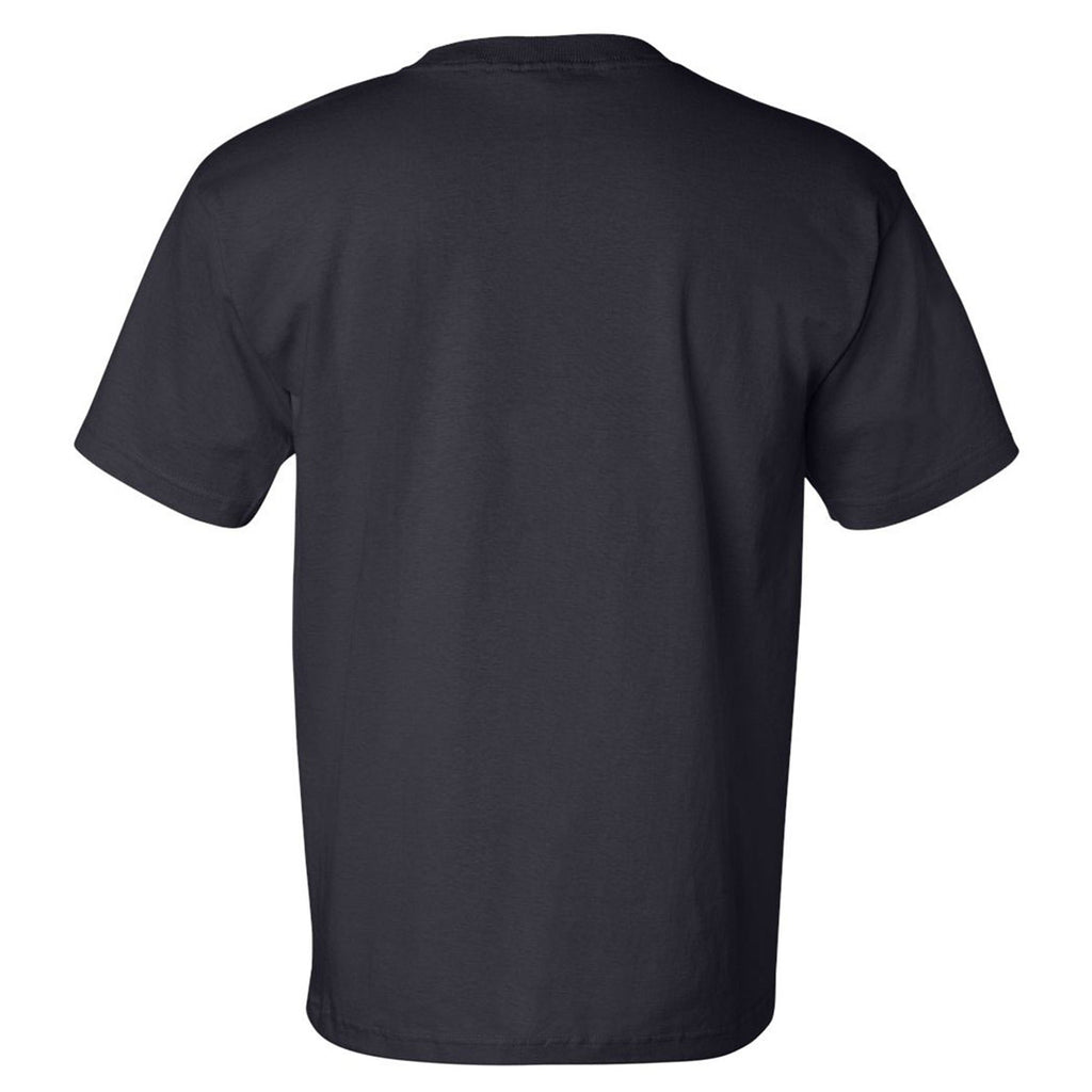 Bayside Men's Navy USA-Made Short Sleeve T-Shirt with Pocket