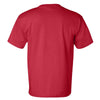 Bayside Men's Red USA-Made Short Sleeve T-Shirt with Pocket
